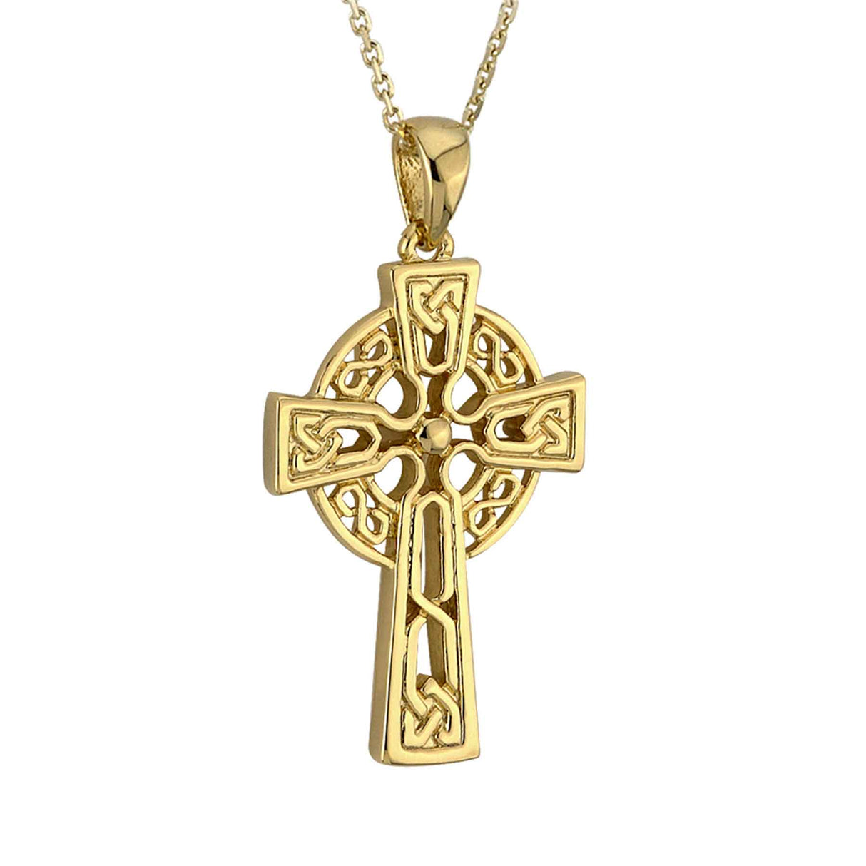 10K Tiny Celtic Cross Necklace - Creative Irish Gifts