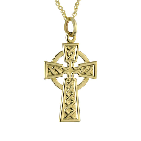 14K Gold Small Celtic Cross Necklace - Creative Irish Gifts