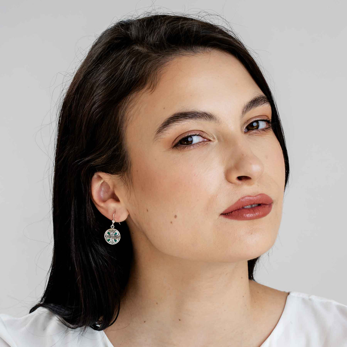 The Sun Cross Celtic Knotwork Drop Earrings - Creative Irish Gifts