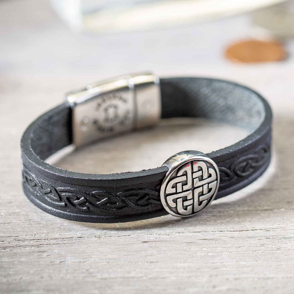 Celtic Cuff, Black - Creative Irish Gifts