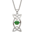 Damhsa Trinity with Green Dancing Stone - Necklace - Creative Irish Gifts