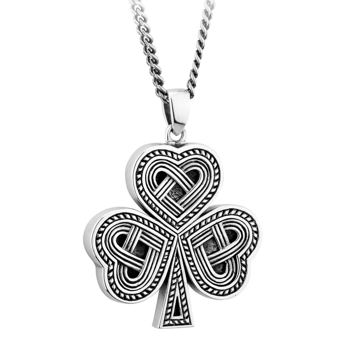 Men's Celtic Shamrock Necklace Creative Irish Gifts