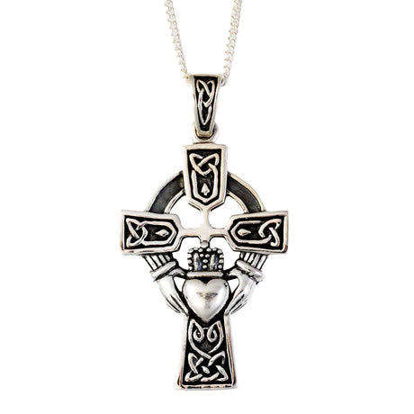 Claddagh Celtic Cross Necklace - Creative Irish Gifts