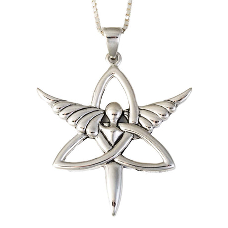 Angel and Trinity Necklace - Creative Irish Gifts