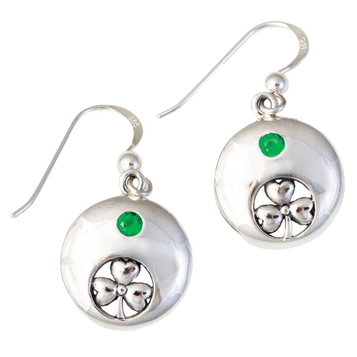 Irish Shamrock Designed Drop Earrings - Creative Irish Gifts