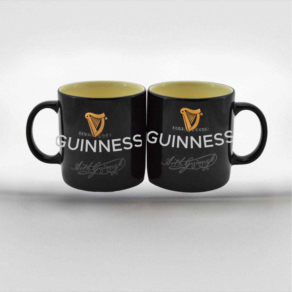 KB727 Ceramic Guinness Signature Coffee Mug, Black Creative Irish gift