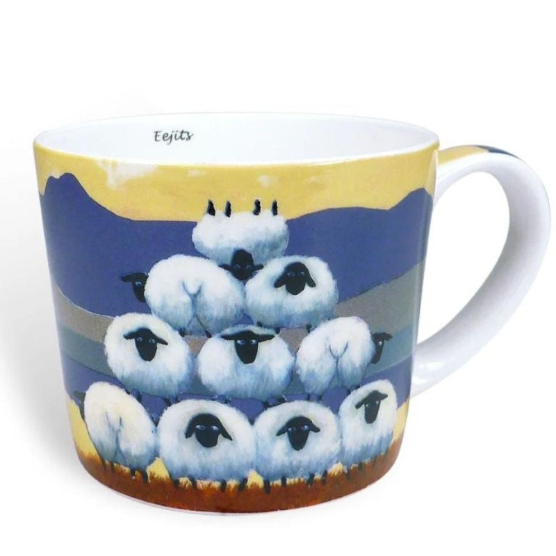 KD533 Eejit Irish Sheep Ceramic Mug Creative Irish gift
