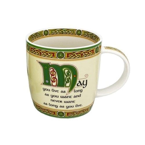 KD542 Royal Shamrock Irish Bone China Mug Creative Irish gift