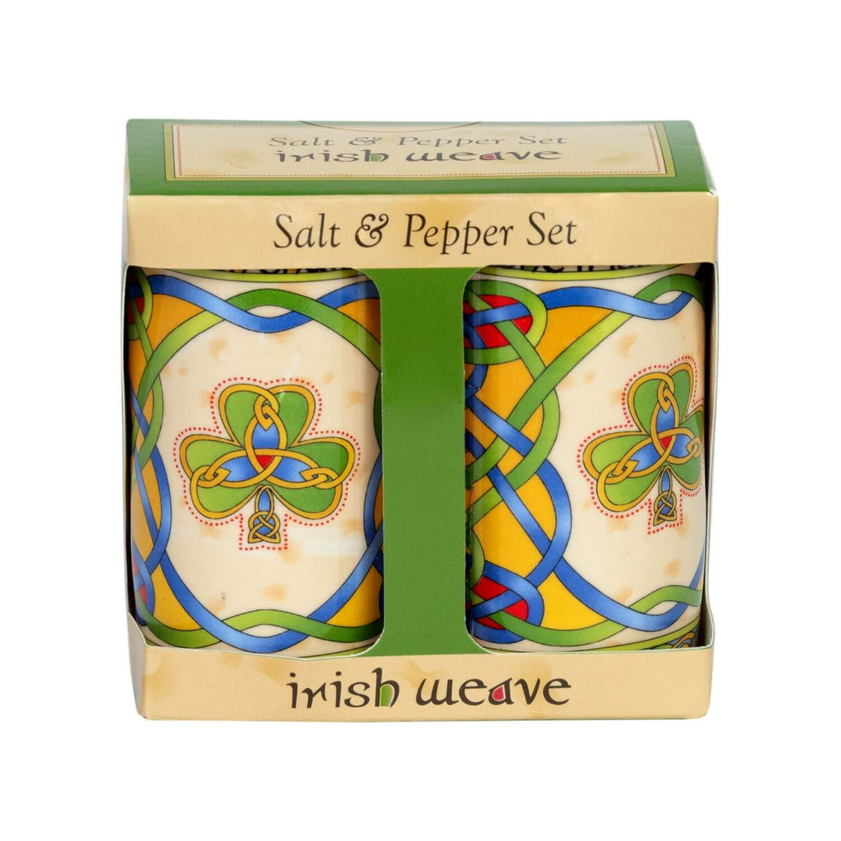 KY003 Irish Salt & Pepper Set with Shamrocks box Creative Irish gift
