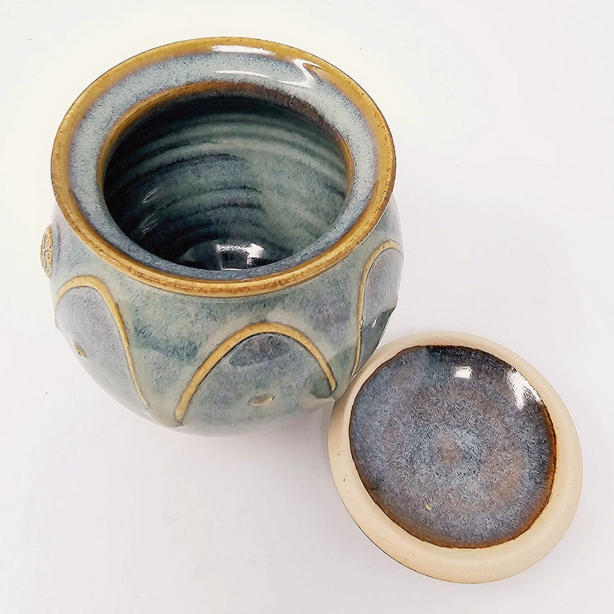 KZ012 Hand Thrown Irish Pottery Sugar Bowl Creative Irish gift.com