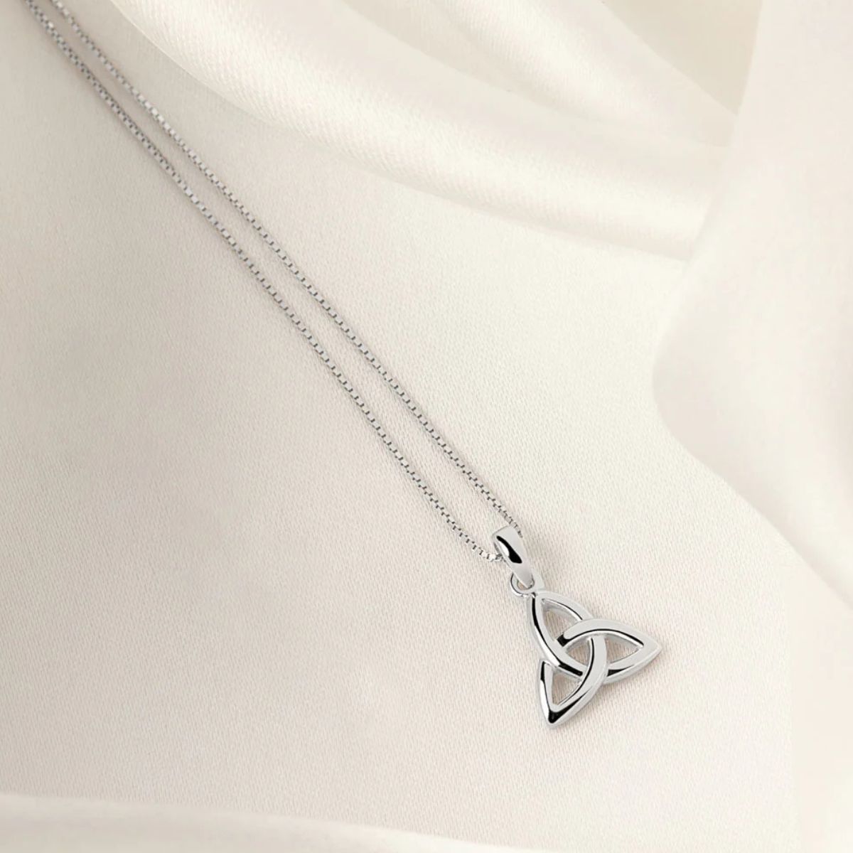 Silver Kids Trinity Knot Necklace Studio Creative Irish Gifts