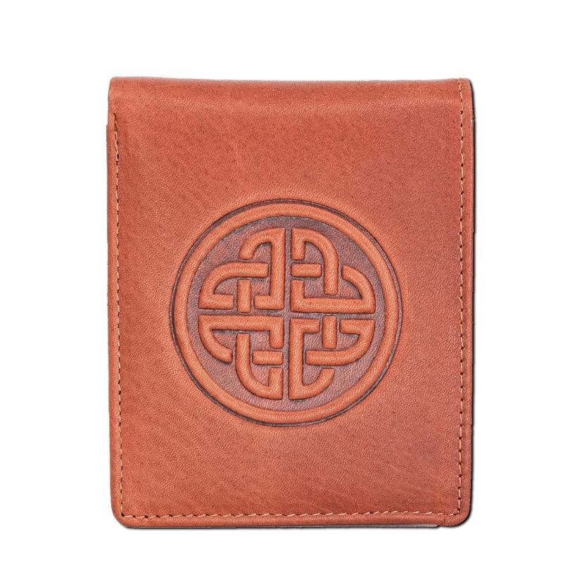 Handcrafted Leather Wallet with Celtic Knot Creative Irish Gifts