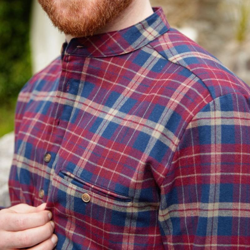 LV-FCGFS-LV10-Men's Traditional Irish Grandfather Shirt Lifestyle Creative Irish Gift