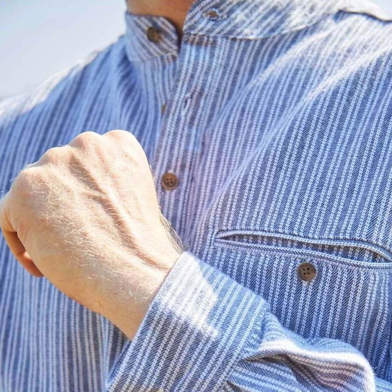 LV-FCGFS-LVC-Men's Traditional Irish Grandfather Shirt Creative Irish Gift