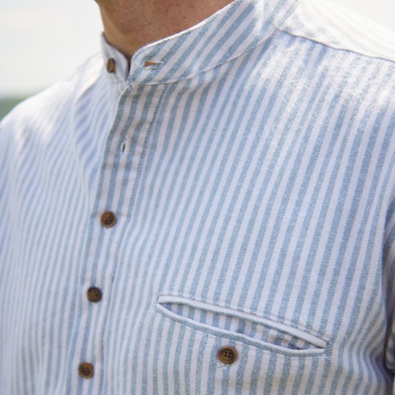 LV-FCGFS-LVD-Men's Traditional Irish Grandfather Shirt Lifestyle Creative Irish Gift