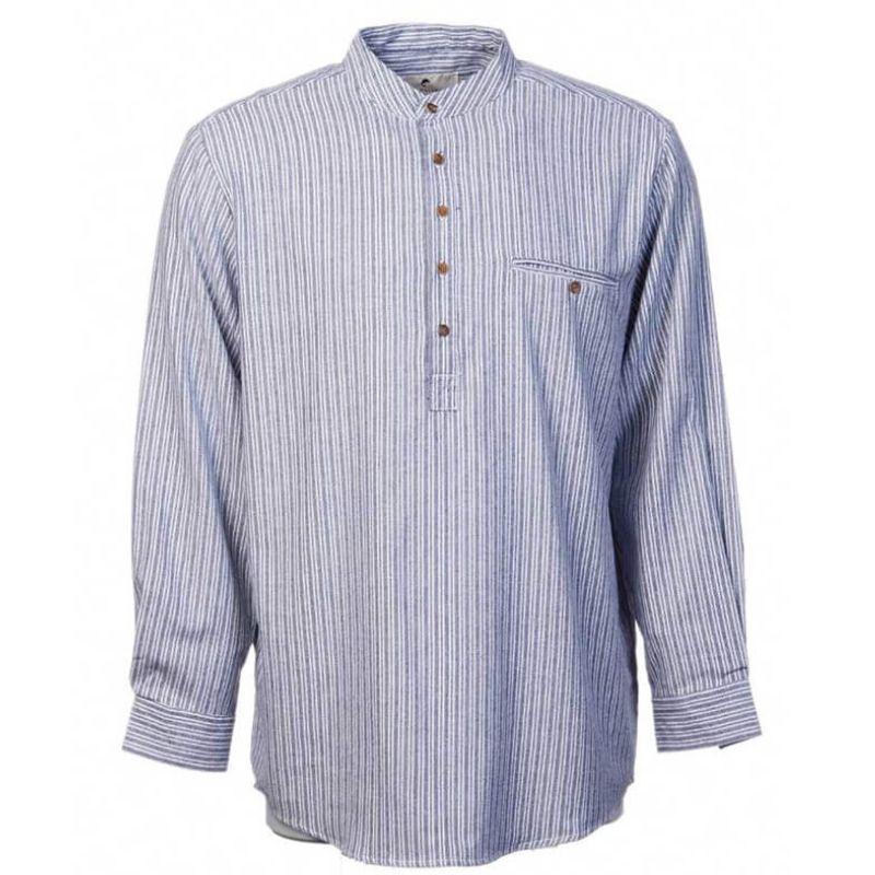 LV-FCGFS-Lv37-Men's Traditional Irish Grandfather Shirt Studio Creative Irish Gift