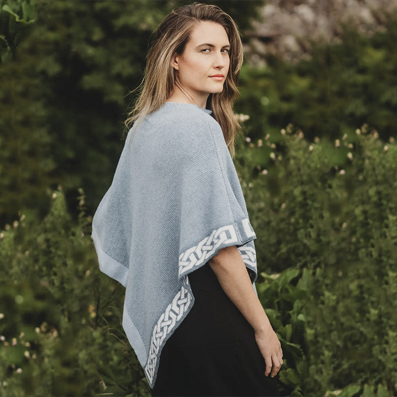 Ladies' Lambswool Celtic Weave Cape - Exclusive - Creative Irish Gifts