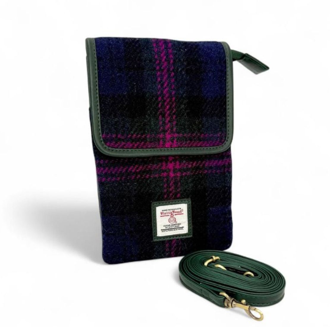 Ladies Harris Tweed Small Crossbody Bag Baird Creative Irish Gift