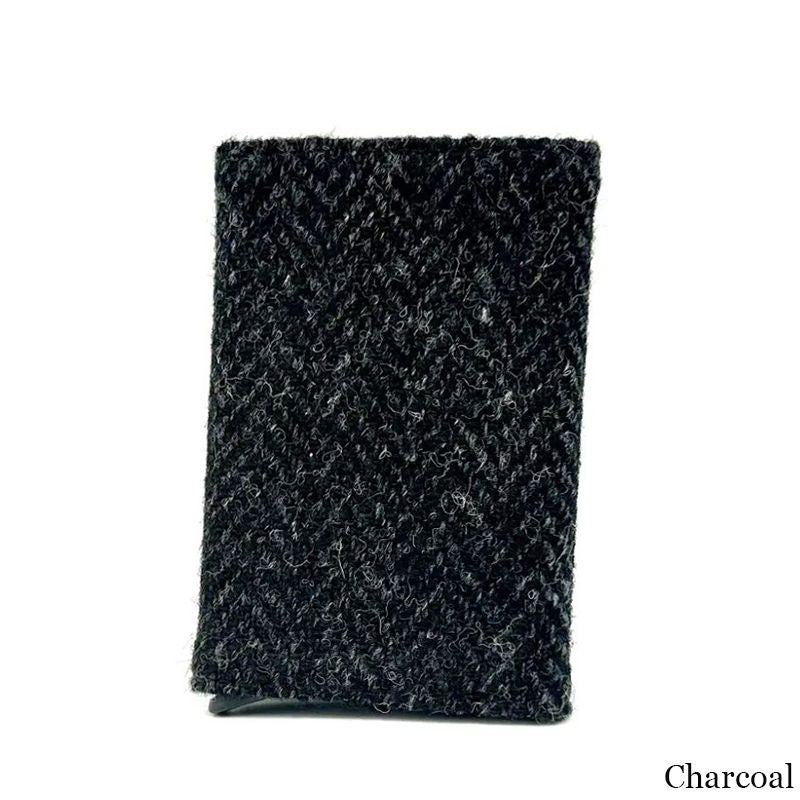 MCS-CB2412-L006J Handcrafted Harris Tweed & Vegan Leather Card Holder Creative Irish Gifts.com