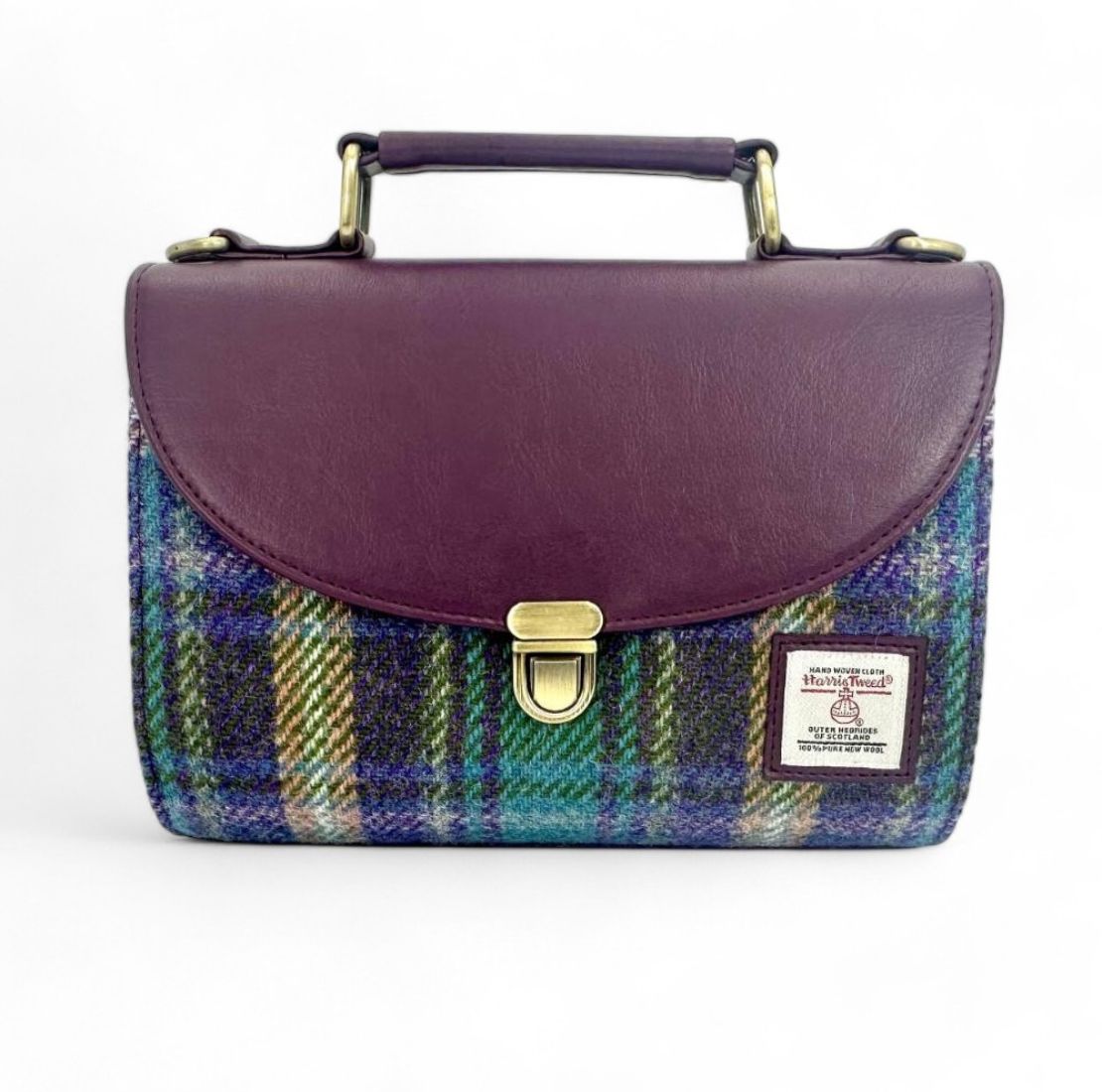 Harris Tweed and Vegan Leather Handbag Creative Irish Gift