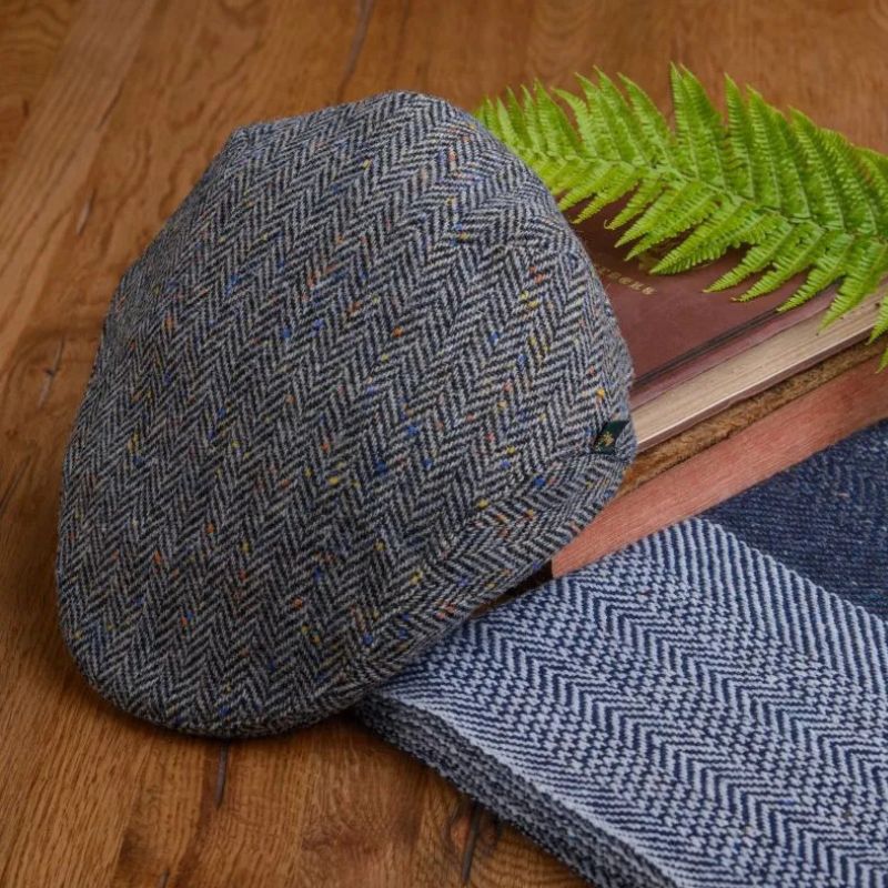 Irish Trinity Flat Cap, Grey Tweed Creative Irish Gifts