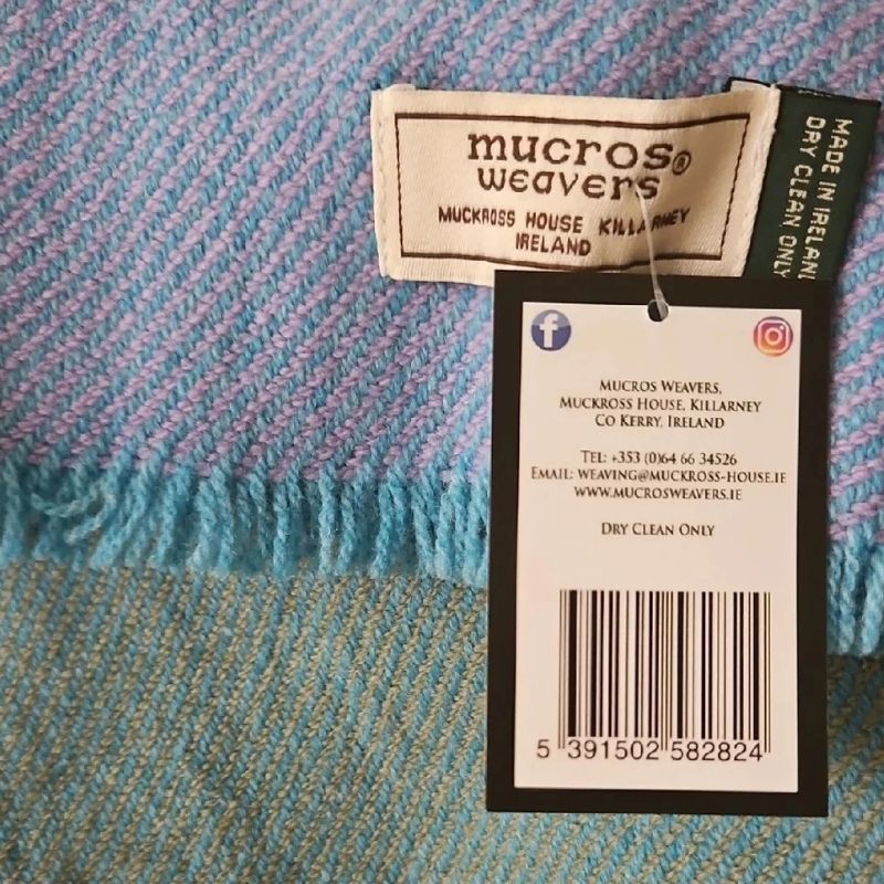 Irish Merino Wool Color Block Scarf Creative Irish Gifts