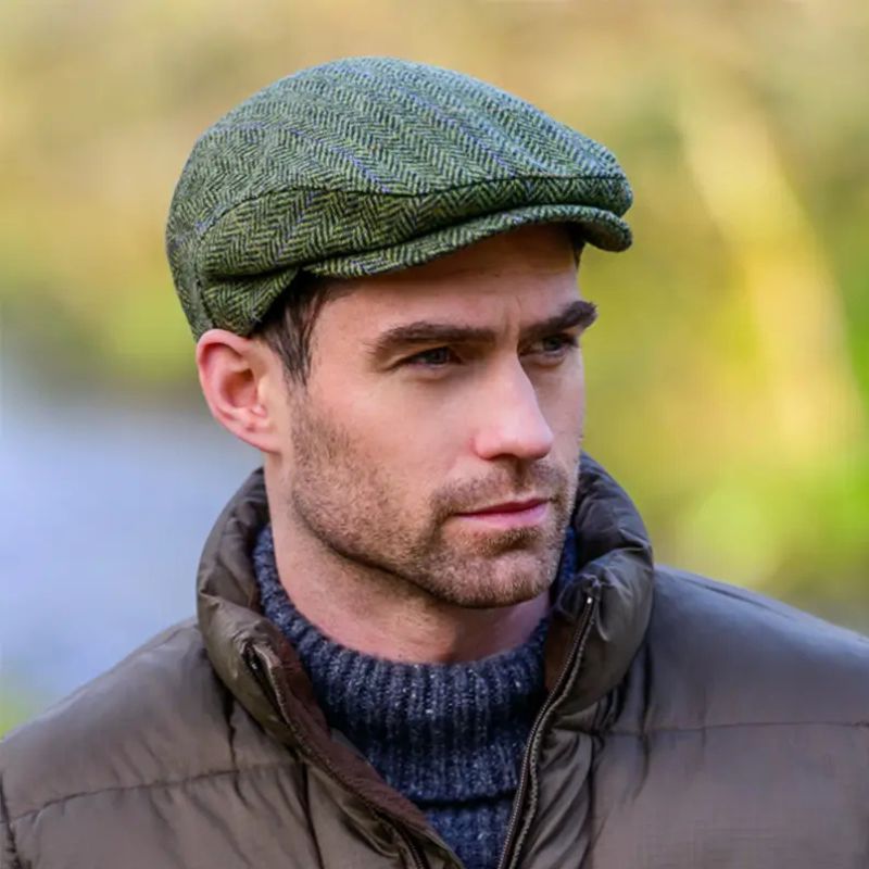 Men's Tweed Irish Kerry Cap, Green Lifestyle Creative Irish Gifts