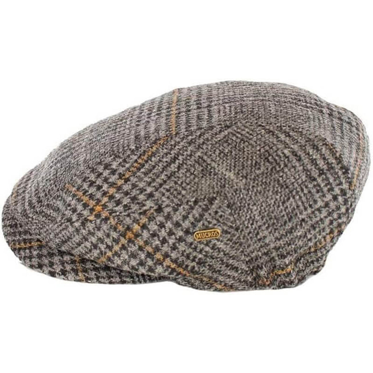 MWKC434-1 Men's Irish Tweed Flat Cap, Brown Check Creative Irish Gifts