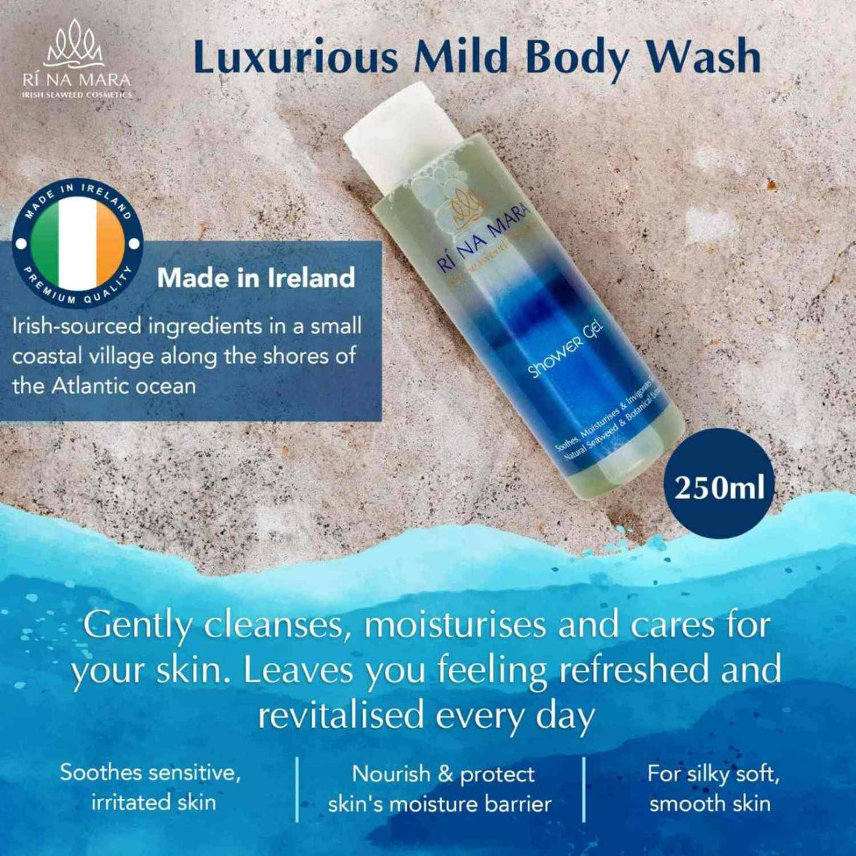 OC840 Irish Seaweed Aloe Vera Shower Gel Creative Irish gift.com