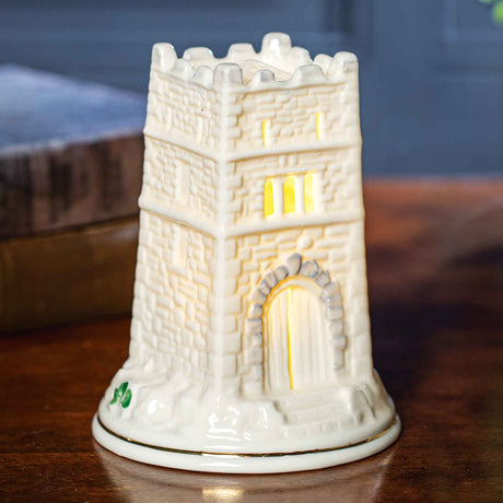 Belleek Monea Castle Lamp - Creative Irish Gifts