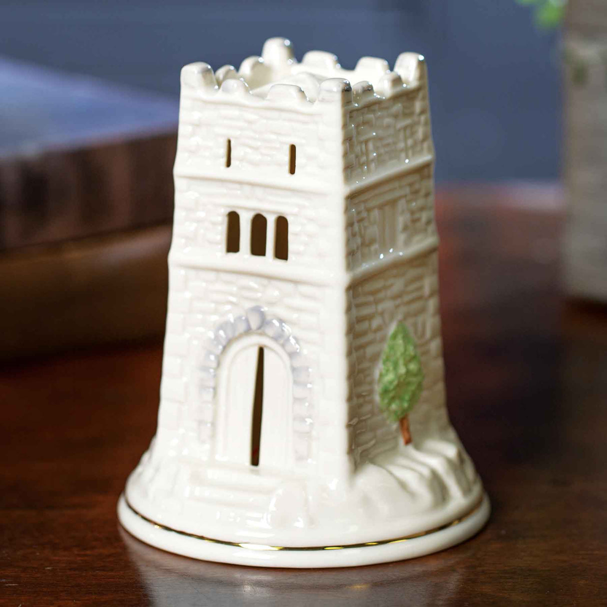 Belleek Monea Castle Lamp - Creative Irish Gifts