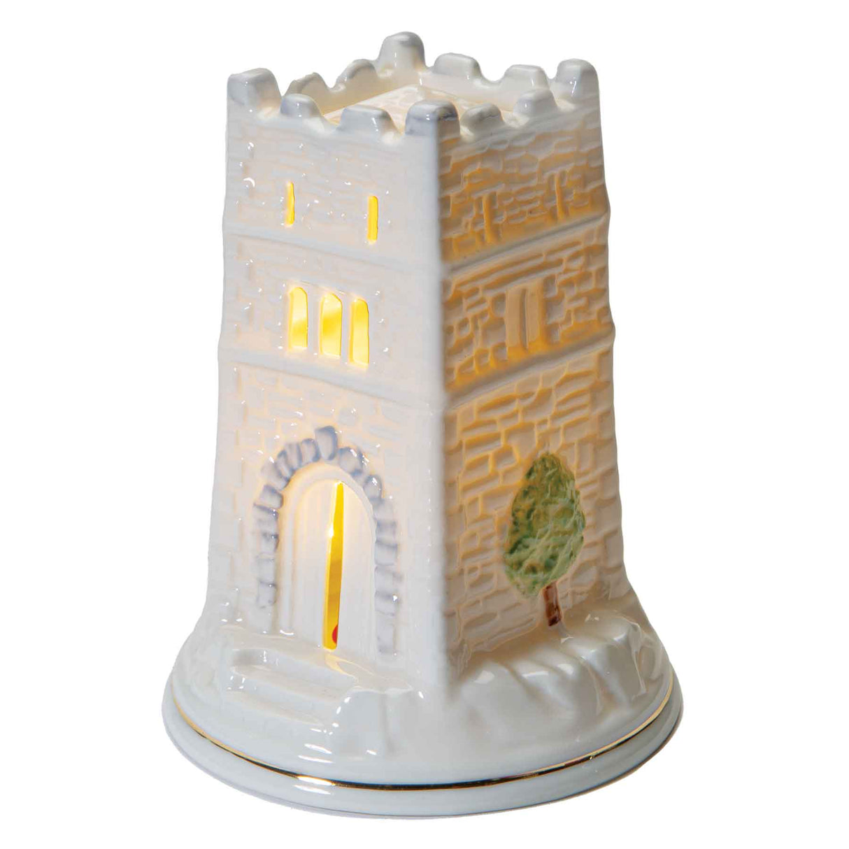 Belleek Monea Castle Lamp - Creative Irish Gifts