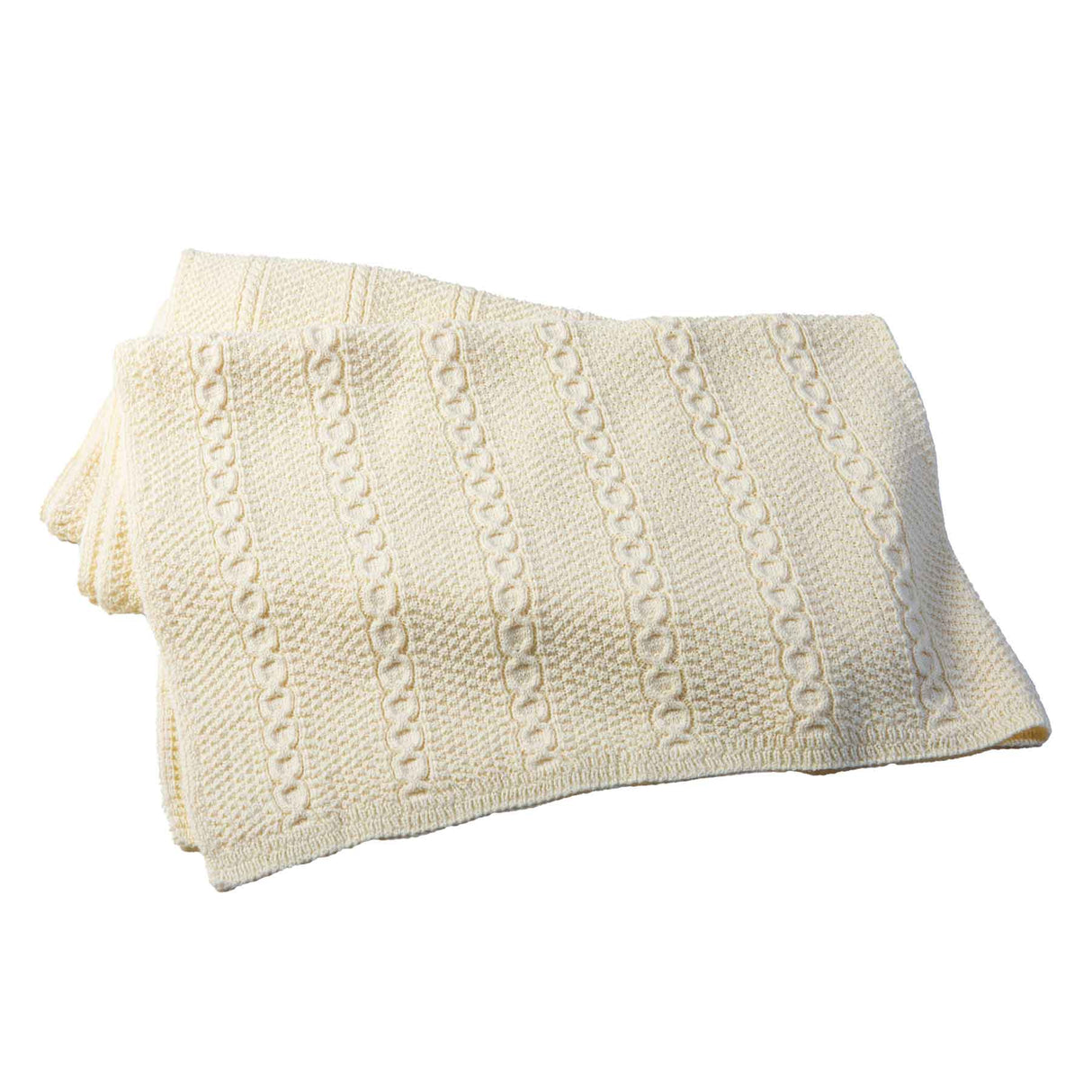 Cable Knit Patch Throw - Creative Irish Gifts