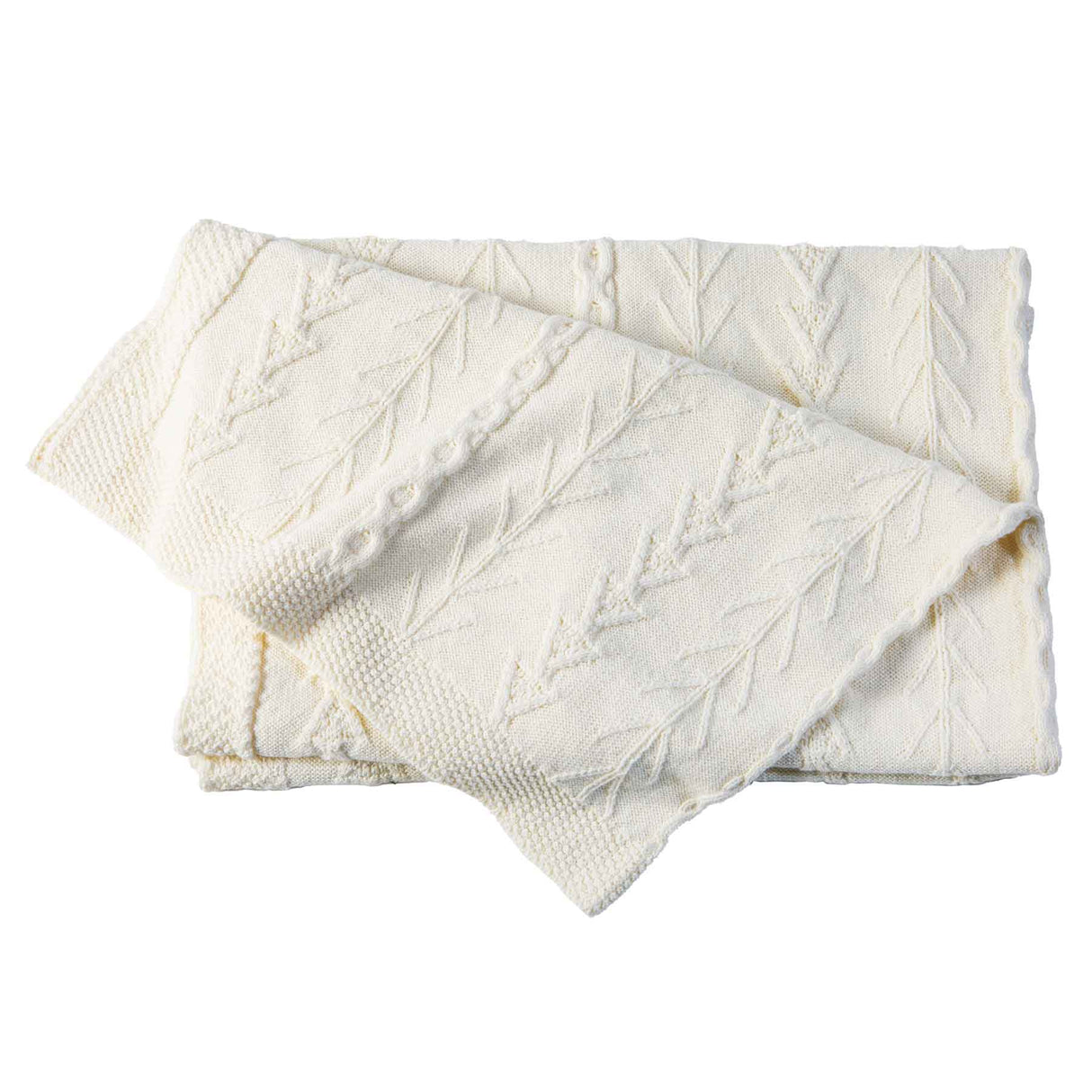 Knitted Double Cable Throw - Creative Irish Gifts