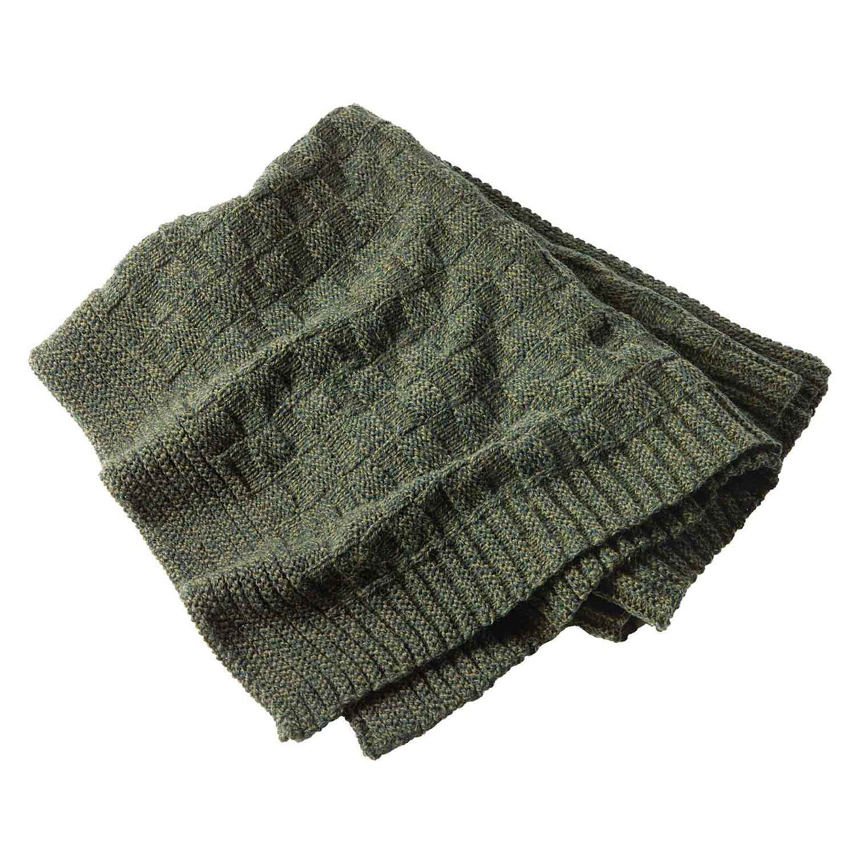 Fisherman Throw, Army Green - Creative Irish Gifts