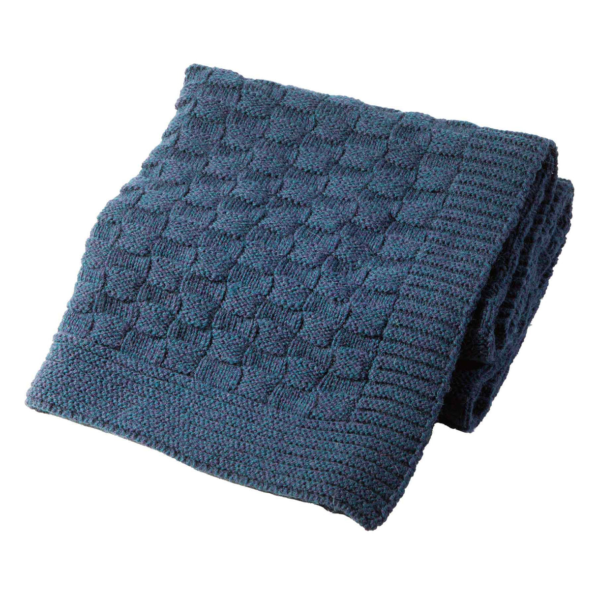 Fisherman Throw, Ocean Blue - Creative Irish Gifts