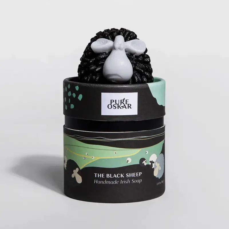 POACBLSGR Handcrafted Vegan Irish Black Sheep Soap Creative Irish Gifts
