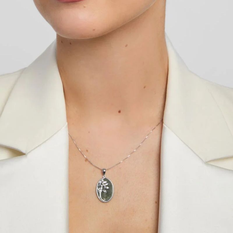Connemara Marble & Sterling Silver Celtic Tree of Life Pendant Lifestyle Creative Irish Gifts
