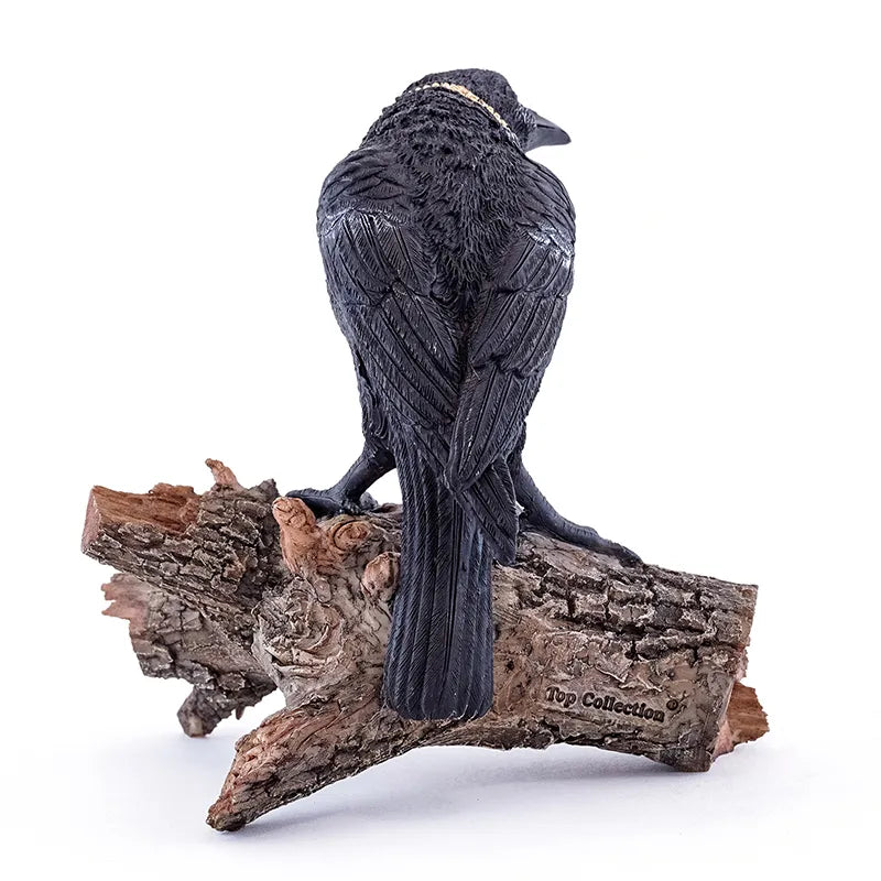 TLT-104701 Hand Painted Resin Celtic Raven Figurine Back Creative Irish gift