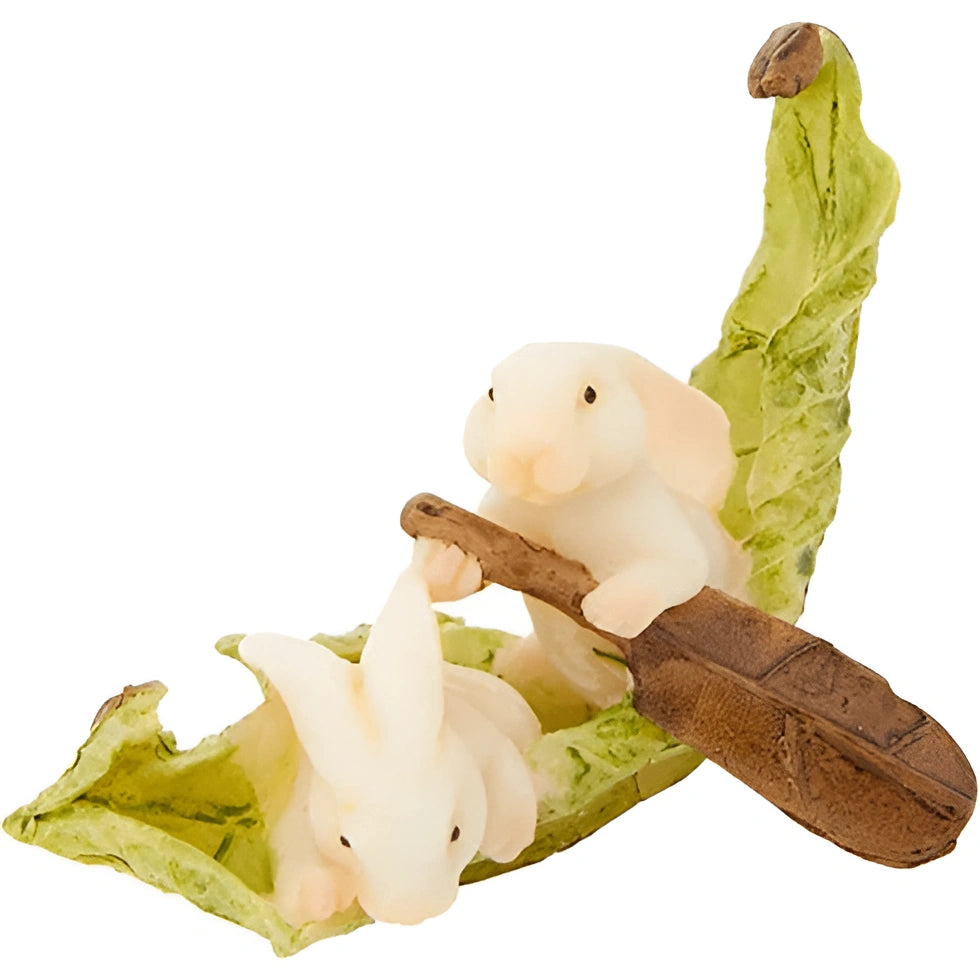 TLT-4364 Resin Bunny Irish Garden Statue Back Creative Irish Gifts