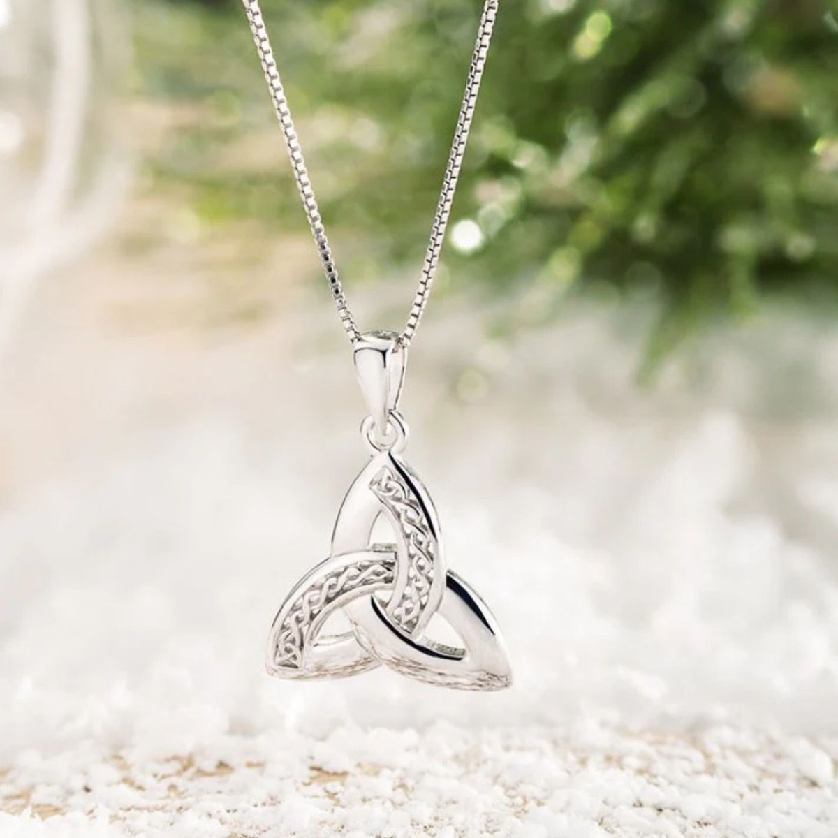 Trinity Knot Sterling Silver Pendant-Creative Irish Gifts