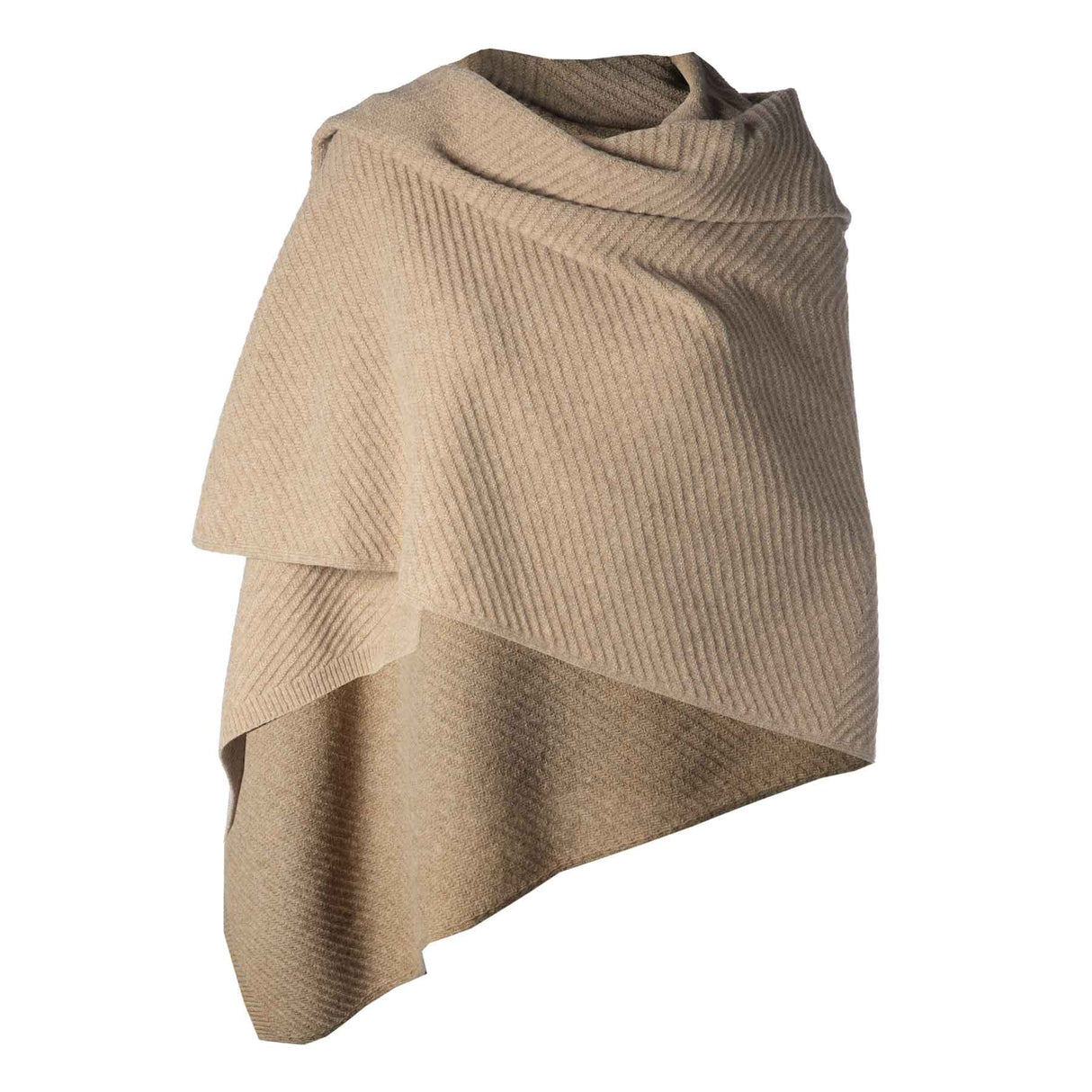 Lambswool Shawl, Brown - Creative Irish Gifts