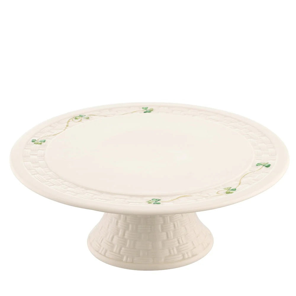 Belleek Shamrock Cake Stand - Creative Irish Gifts