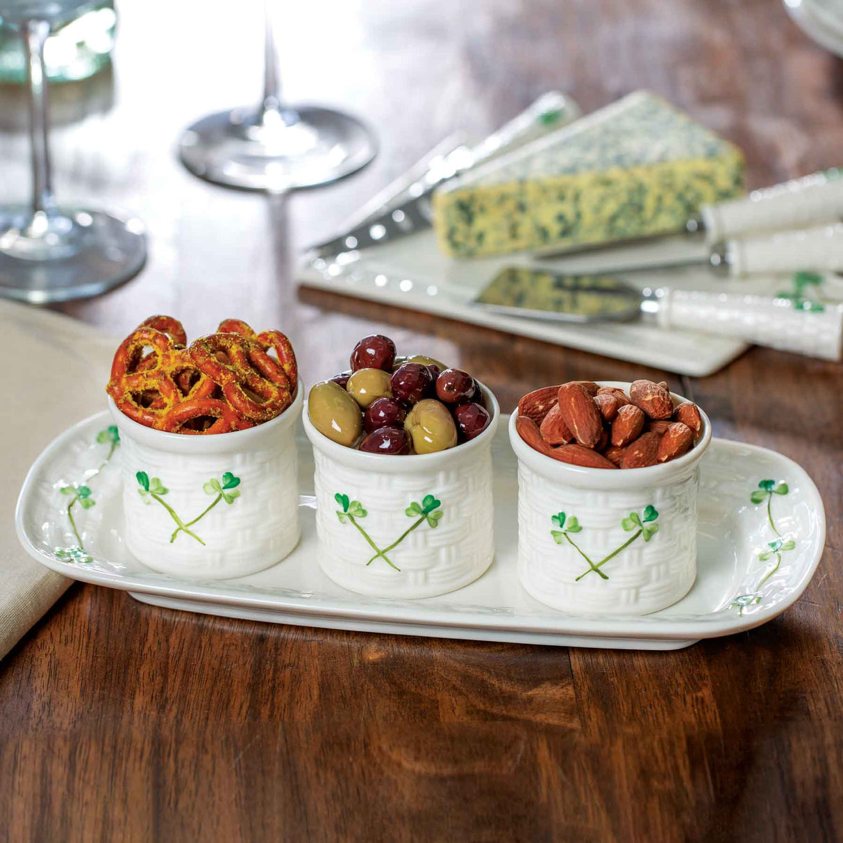 Belleek Shamrock Tapas Collection - Creative Irish Gifts