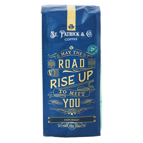 St Patrick & Co. May The Road Rise Up To Meet You Dark Roast Ground Coffee, 12 oz.