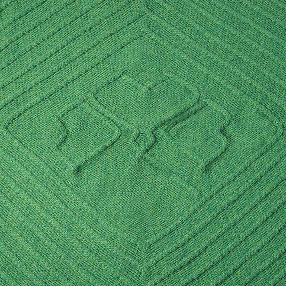 Irish Wool Throw with Shamrock Design, Green - Creative Irish Gifts
