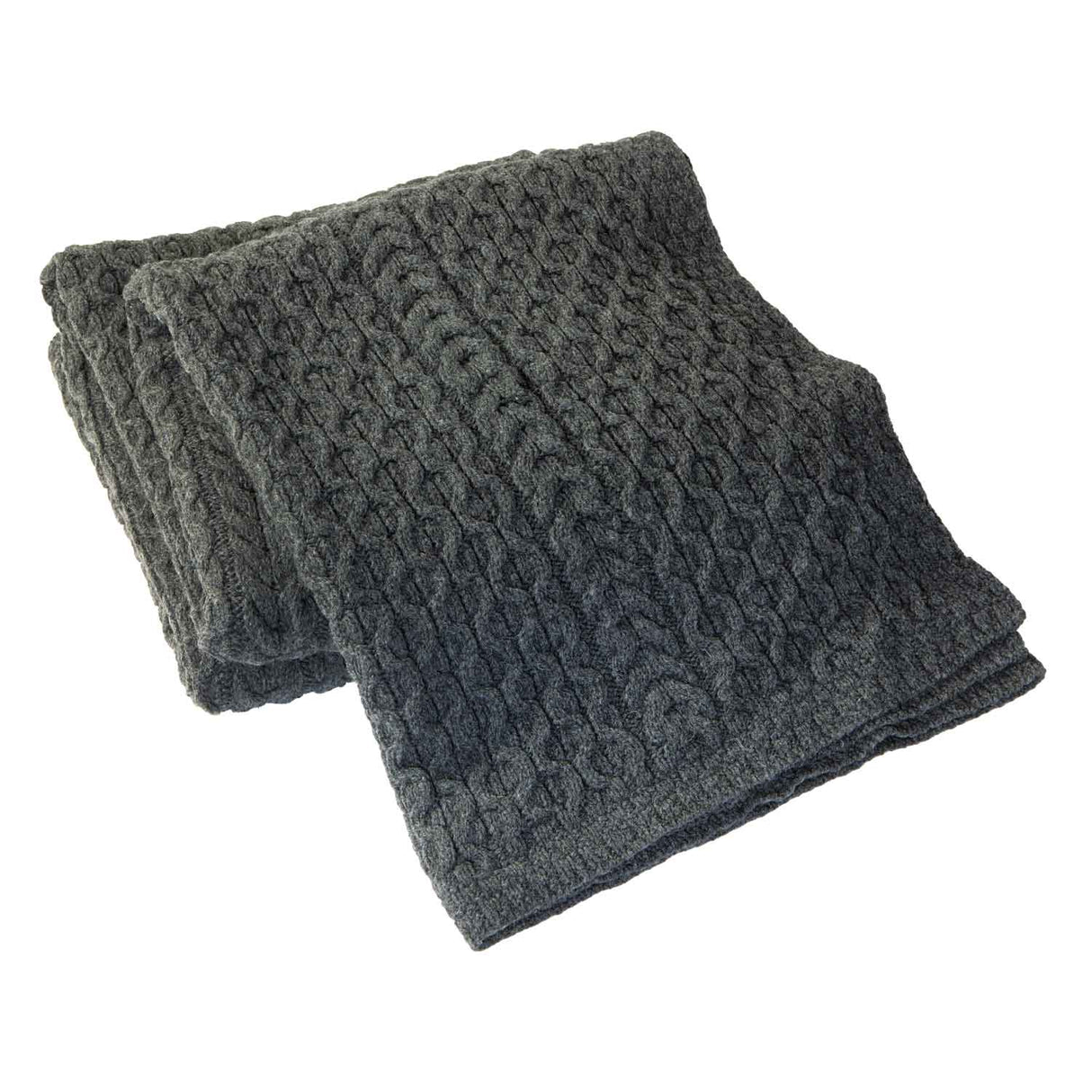 Honeycomb King Throw, Grey - Creative Irish Gifts