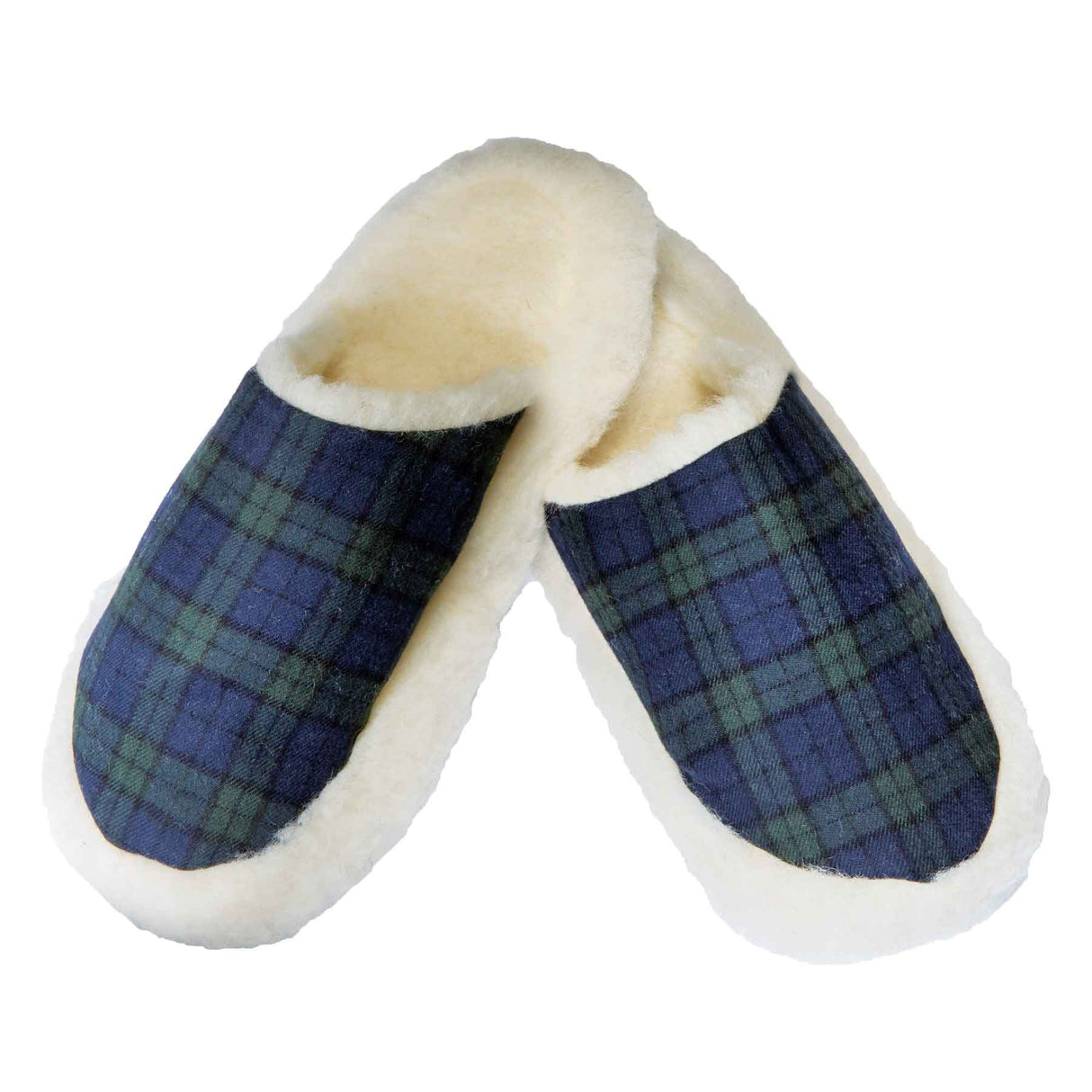 Blackwatch Tartan Woollen Slippers-Creative Irish gift