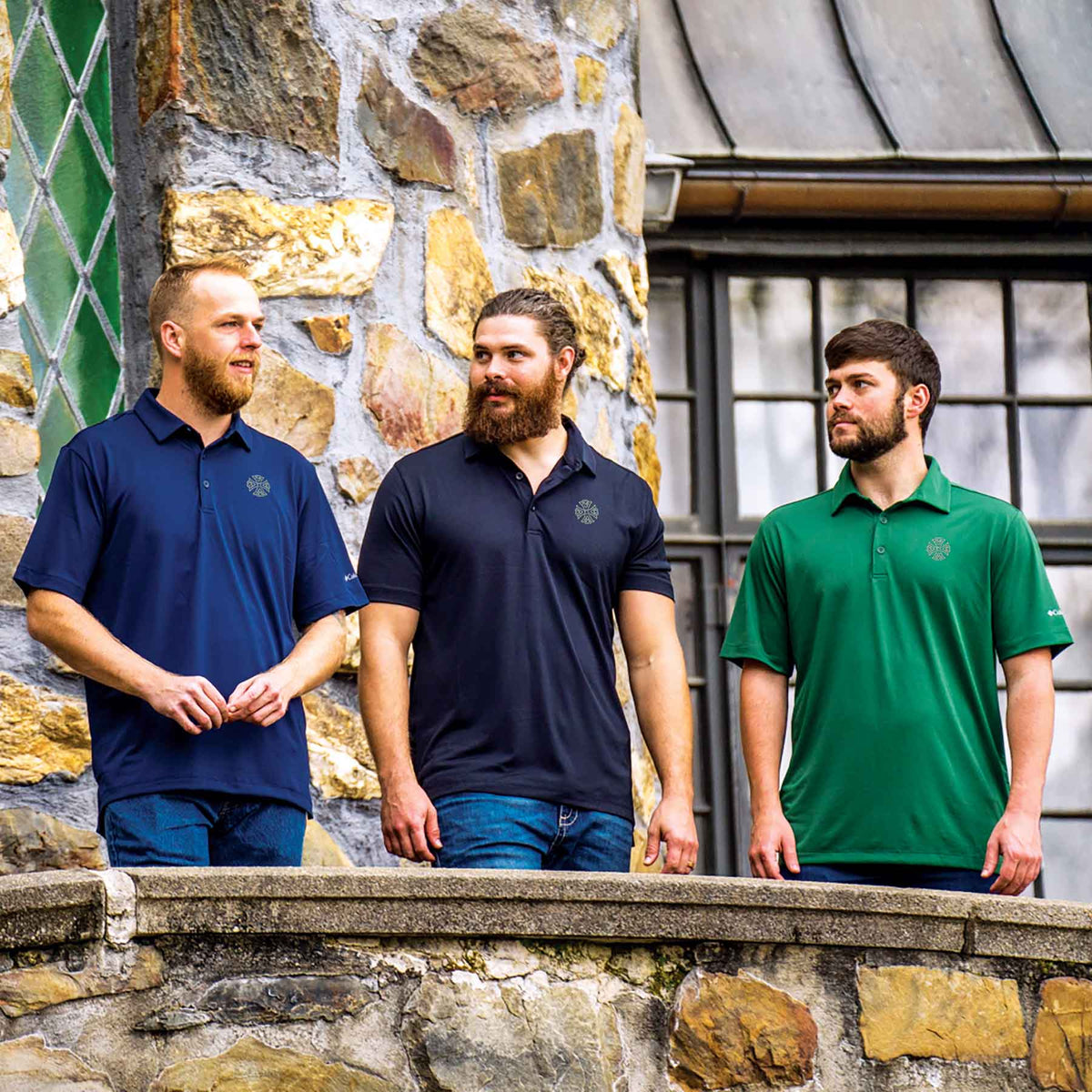 Columbia Drive Polo, Black - Creative Irish Gifts