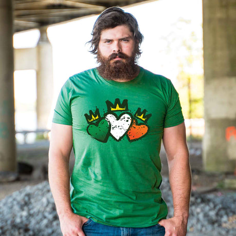 Claddagh Inspired Graffiti T-Shirt - Creative Irish Gifts